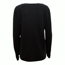 Load image into Gallery viewer, Warm Black Silk Cashmere Sweater