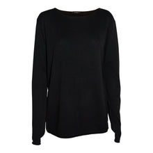 Load image into Gallery viewer, Warm Black Silk Cashmere Sweater