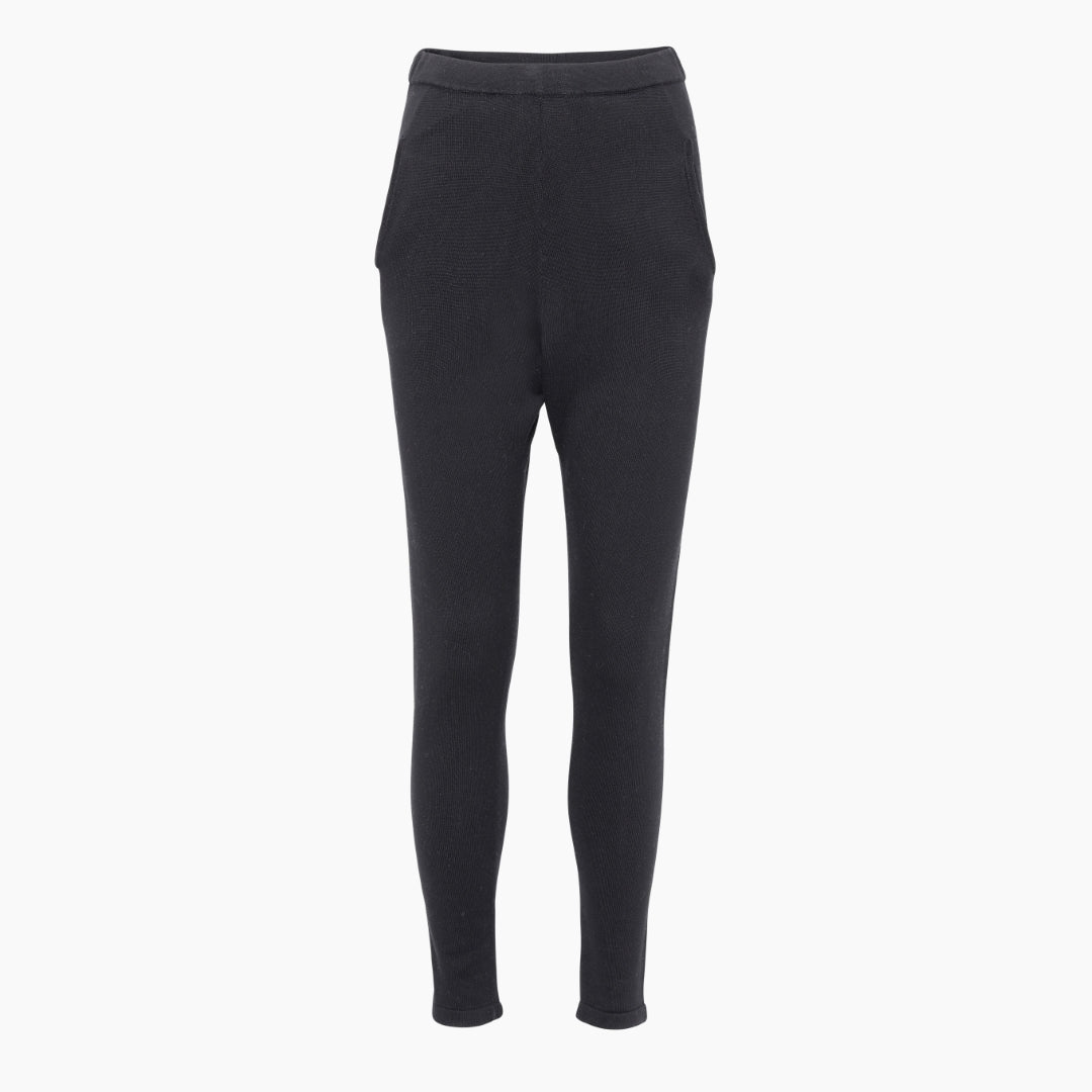 Sorte Silke Cashmere Bukser