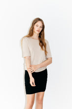 Indlæs billede til gallerivisning Sandfarvet Silke Cashmere Strik