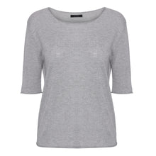 Indlæs billede til gallerivisning Lys Grå Silke Cashmere Strik