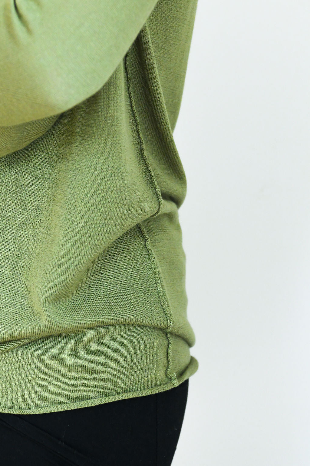 Green Silk Cashmere Sweater