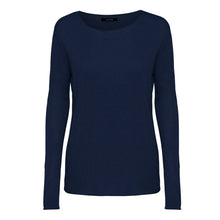 Indlæs billede til gallerivisning Navy Silke Cashmere Sweater