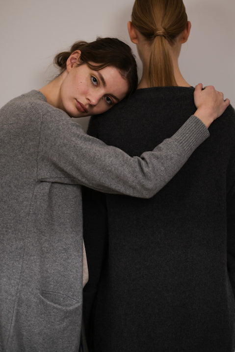 Lys Grå Cashmere Cardigan