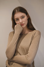 Load image into Gallery viewer, Brown Silk Cashmere Sweater
