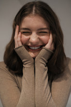 Indlæs billede til gallerivisning Brun Silke Cashmere Strik