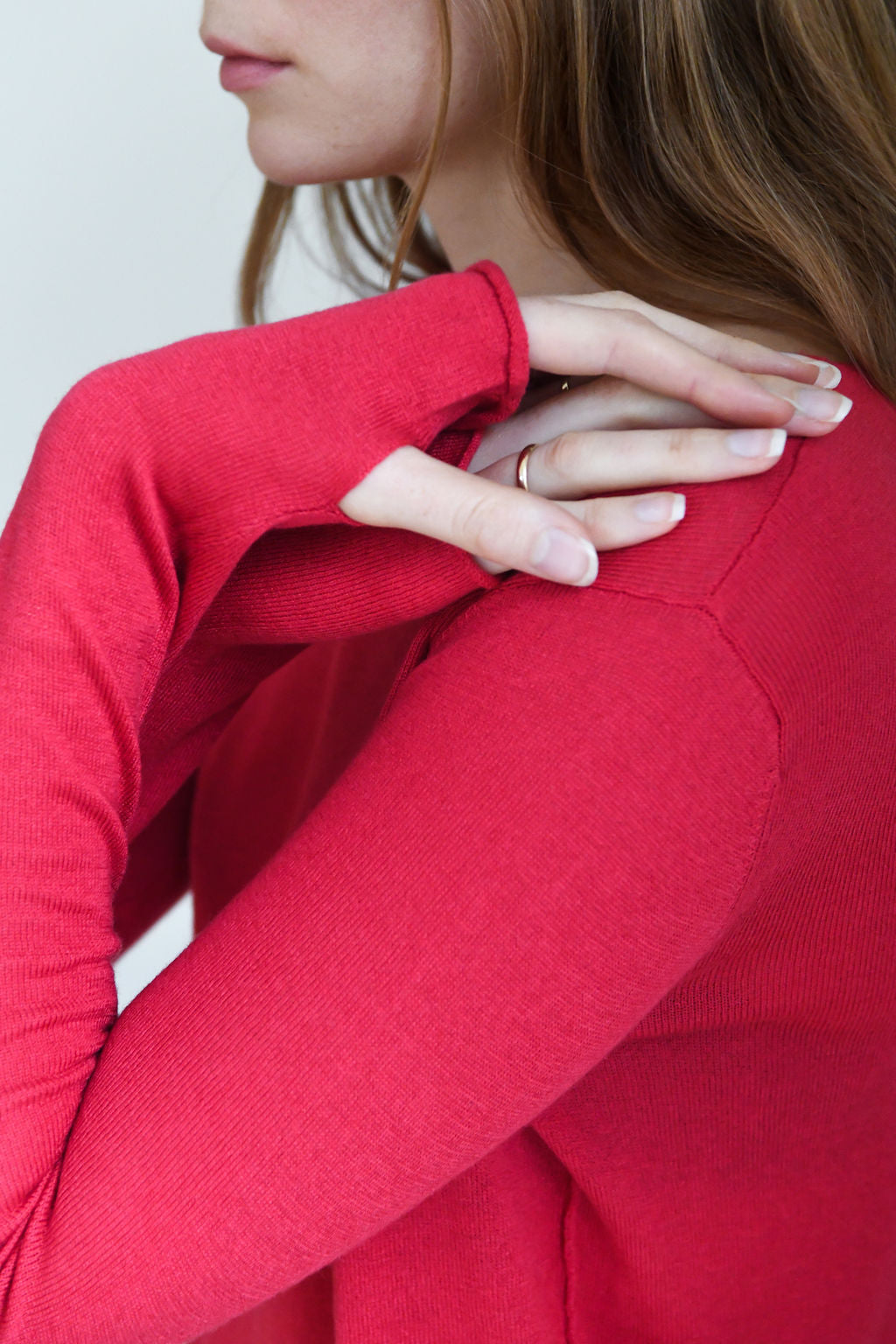 Red Silk Cashmere Sweater