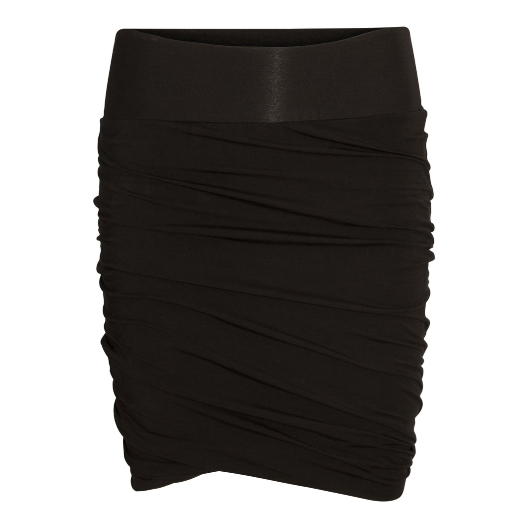 Black Draped Skirt