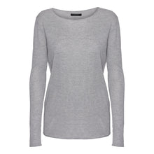 Load image into Gallery viewer, Foggy Grey Silk Cashmere Sweater (55Silk/45Cashmere)
