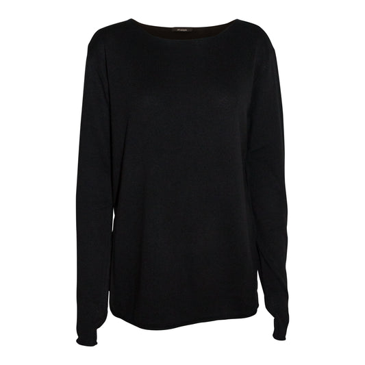 Warm Black Silk Cashmere Sweater