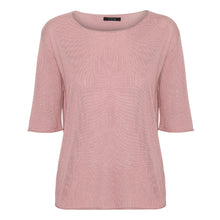 Load image into Gallery viewer, Blush Short Sleeved Silk Cashmere Knit

