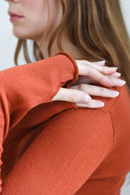 Load image into Gallery viewer, Burnt Orange Silk Cashmere Sweater
