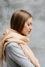 Load image into Gallery viewer, Golden Camel Cashmere Silk Scarf
