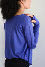 Load image into Gallery viewer, Blue Silk Cashmere Sweater
