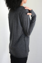Load image into Gallery viewer, Charcoal Grey Silk Cashmere Sweater
