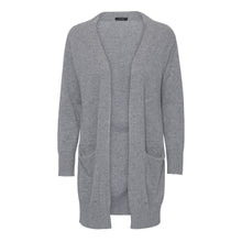 Load image into Gallery viewer, Long Husky Grey Cashmere Cardigan

