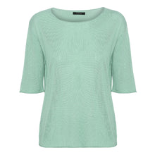 Load image into Gallery viewer, Mint short sleeved silk cashmere knit
