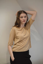 Indlæs billede til gallerivisning Camel Silke Cashmere Strik
