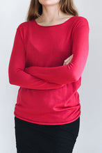 Indlæs billede til gallerivisning Rød Silke Cashmere Sweater
