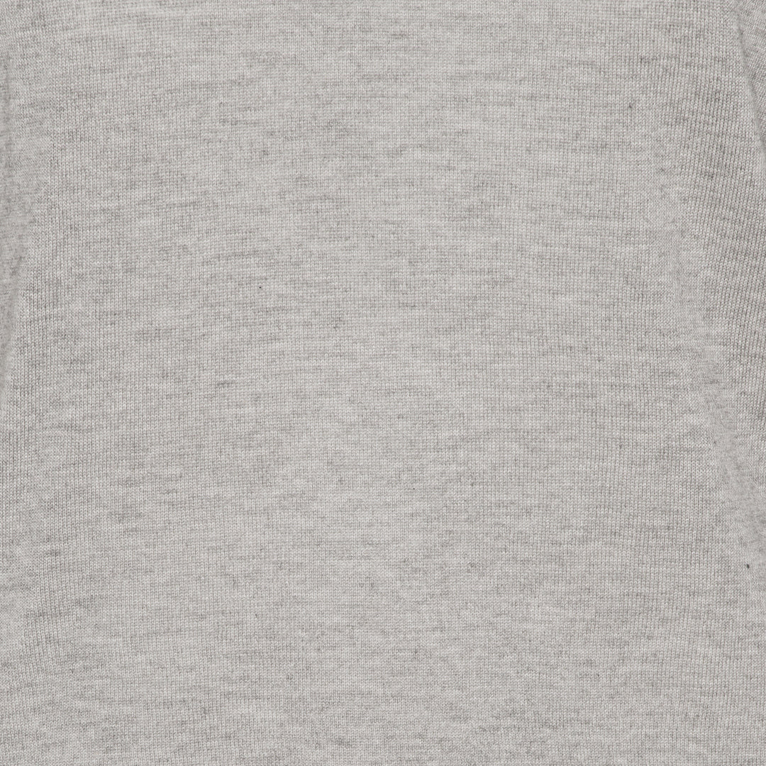 Rundhalset kortærmet silke cashmere strik