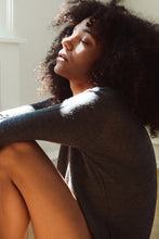 Load image into Gallery viewer, Charcoal Grey Silk Cashmere Sweater

