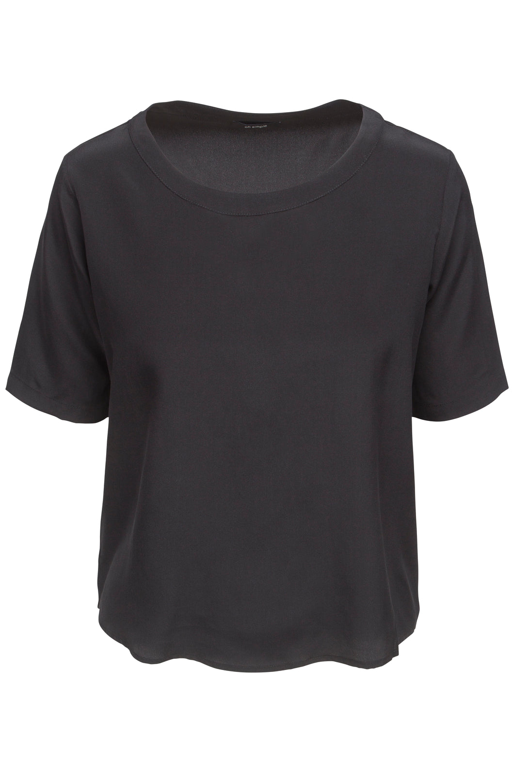 Sort Silke Bluse